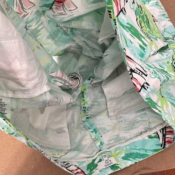 NWOT Crown & Ivy Scalloped Hem Shorts Sailboat Size 24W 24 plus - Picture 8 of 9